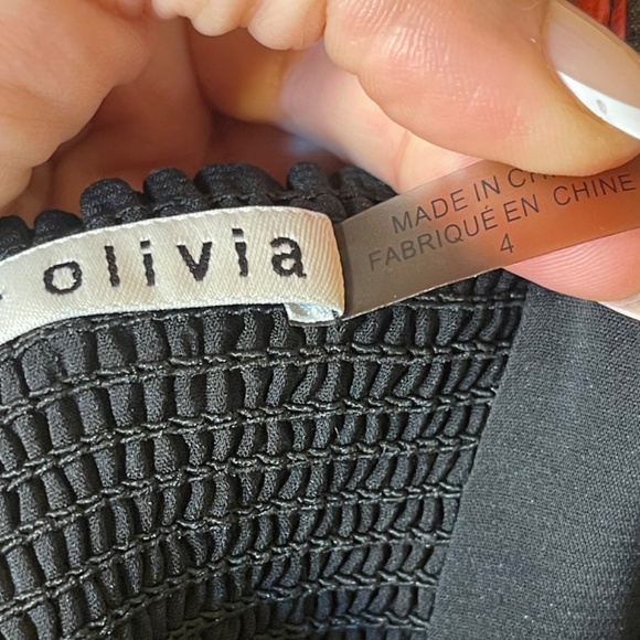 Roses Godet Dress ruffle sleeve flowy, Black - Picture 8 of 15